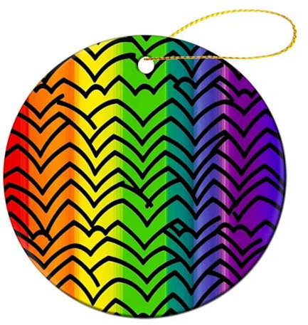 Weihnachtsbaumschmuck, Gay Pride, Regenbogen-Muster, Weihnachtsschmuck, Freundschaftsgeschenke für Freunde, Frauen
