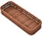 Rattan Woven Flatware Basket Cutlery Basket, Chopsticks Forks Spoons Storage Basket, Kitchen Utensil Storage Container Silverware Organizer