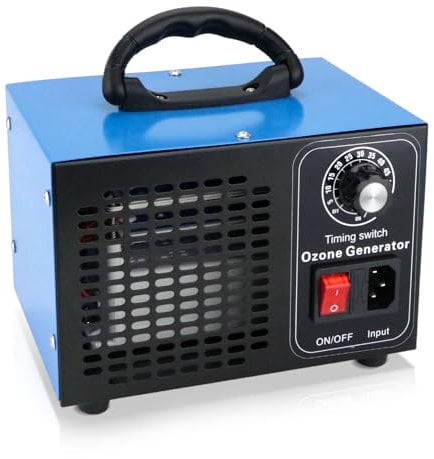 Anesty Ozongenerator 60000 mg/h Ozongerät mit Timer, 100W 60g/h Ozon Luftreiniger O3 Ozonisator zur Geruchsbeseitigung im Auto, Haushalt, Keller, Wohnung, Haustier- und Küchengerüche