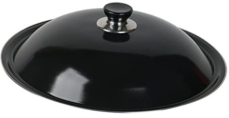 DECHOUS Emaillierter Topfdeckel Leichter Hitzebeständiger Deckel Für Pfannen Und Woks Praktischer Griff Wiederverwendbar Und Einfach Zu Reinigen Spritzschutz Bratpfannen Deckel Ersatz