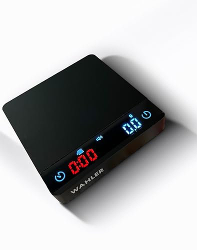 WAHLER® Baristawaage mit Auto Timer I Klein I Pour Over Waage Mini I Siebträger I USB-C I Metall