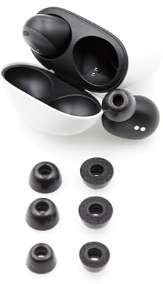 3 Paar Memory Foam Tips, kompatibel mit Pixel Buds Pro, Anti Slip Replacement Ear Tips, S/M/L, Ersatz Ohrstöpsel, Bluetooth Headset Zubehör, für täglichen Austausch von Bluetooth Headset Ohrhörern