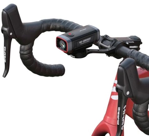 Cámara de Bicicleta AKEEYO-710PRO, Cámara de Acción WiFi de 4k 28 fps 20mp con Cámara de Acción EIS IP66 Ultra HD,Vista del ángulo de 142 °, 64 g de Tarjeta, Función de Actualización Anti-Shake