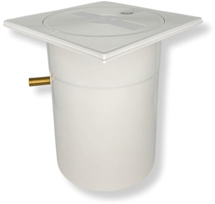 Regolatore di Livello Acqua Piscina con Galleggiante Idraulico 3/8 C-305, Bianco, Meccanismo di Carico – Made in Italy