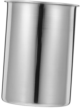 Genérico taza medidora para olla arrocera taza de arroz tazas medidoras de jarabe taza taza medidora vaso medidor metalico envases de crema tazas de arroz Acero inoxidable Plata