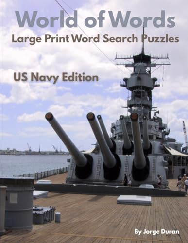 World of Words: Large Print Word Search Puzzles - US Navy