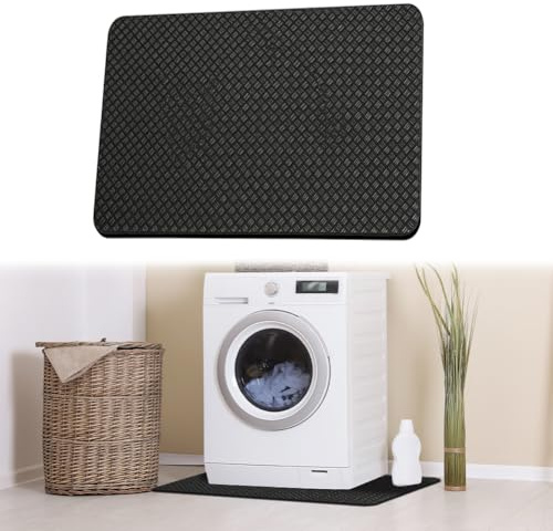 Antivibrationsmatte Waschmaschine 60x60 cm, rutschfest & Geräuschdämpfung | Antirutschmatte Waschmaschine für Trockner, Fitnessgeräte & Kühlschrank, Schwingungsdämpfung Waschmaschinenunterlage