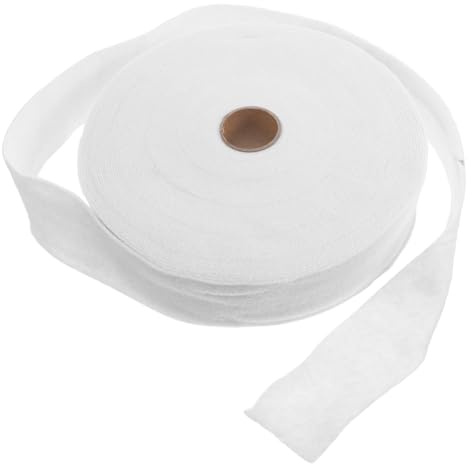 Angoily Strapazierfähiges Baumwollmischgewebe Vlies 57cm X 30m – Vernadeltes Quiltvlies zum Nähen Polstern und Basteln Flexible Füllung für Quilts Teppiche und Kissen