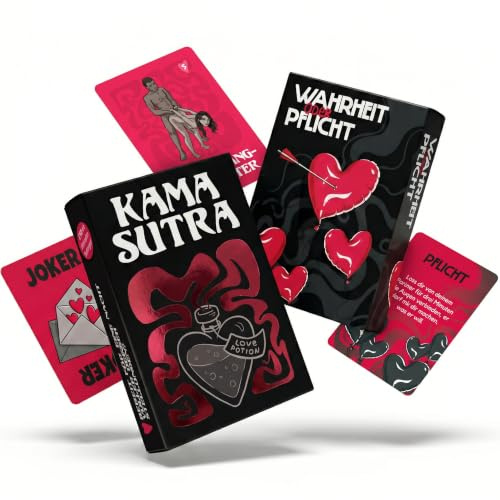 Kamasutra & Wahrheit oder Pflicht, Sex Spiele, Sexspielzeug für Paare ab 18 | Erotisches Kartenspiel, Sexy Pärchen Geschenke, Erotik Sexspiel zu Zweit, Weihnachtsgeschenke Partner, Couple Sex Toys extrem