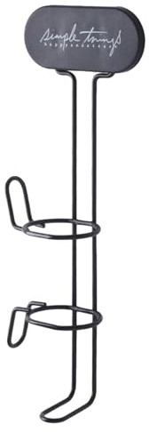 Generisch Curling Iron Wall Holder– 32x11x5.5cm Rack, ABS+Iron Heat Resistant Holder, Wall Mounted hairStraightener Storage Organizer with Self Adhesive Design | hairStyling Tool Holderfor Bathroo