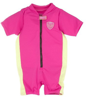 Speedo Sea Squad - Bañador de natación Infantil, tamaño 41369, Color Rosa/Verde