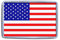 USA Flag - Small Plastic Fridge Magnet