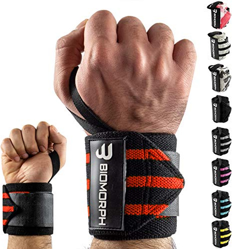 BIOMORPH Profi Handgelenk-Bandagen 54cm für Fitness, Bodybuilding, Kraftsport & Crossfit I Wrist Wraps für Frauen & Männer