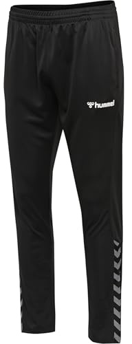 Hummel Herren Pant Hmlauthentic Poly Pant, Black/White, L, 205369-2114-L
