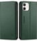 SHIELDON Wallet Case for iPhone 11, Protective Genuine Leather Case with RFID Blocking, Viewing Stand, Magnetic Close, TPU Shell, Flip Cover Compatible with iPhone 11, 6.1, Midnight Green