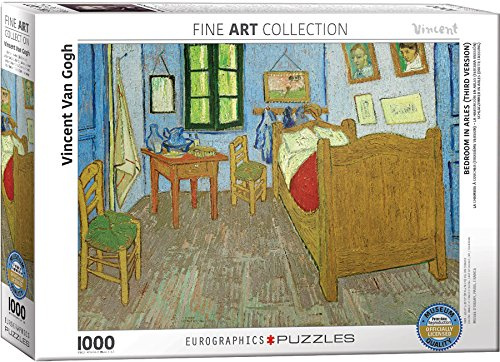 1000 Teile Puzzle Vincents Schlafzimmer in Arles von Van Gogh