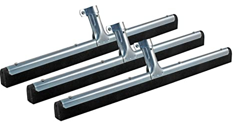 Novatool 3X Fliesenabzieher Dusche 45 cm Boden Wasserabzieher für Boden Garten Bad Fliese Glas Terrasse Fenster Auto Wasserschieber Edelstahl Boden Pool Badabzieher XL breit Abzieher - ohne Stiel
