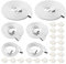 HUAZIZ 6 Pezzi Cavo di Prolunga Striscia LED RGB Prolunga Nastro LED 4 Pin LED Strip Extension Cable Estensore Connettore per RGB 5050 3528 2835 LED Strip, Bianco(0,5m/1m/2m)
