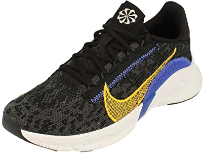 NIKE Womens Superrep Go 3 NN FK Trainers DQ0305 Sneakers Shoes (UK 5 US 7.5 EU 38.5, Black Yellow Ochre 001)