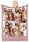 Giftove Personalisierte Decke mit Foto, 100% Flanell Kuscheldecke Personalisiert, Personalisierte Geschenke für Frauen Beste Freundin Schwester, Fotogeschenke zum Geburtstag Jahrestag Hochzeitstag