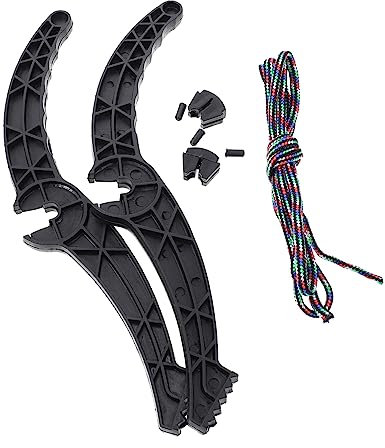 WHAMVOX 1paar Rutschfester Skibrett Handbremshebel Ski Board Bremsgriff Ersatzteil Für Snowboard Und Schlitten Sicheres Bremsen Für Anfänger Und Fortgeschrittene