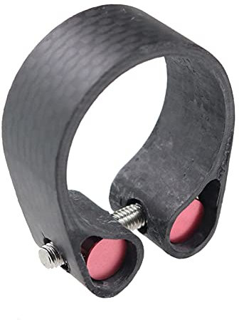 Bici Reggisella Morsetto,Sgancio MTB Bike Seat Posta Morsetto Adatto Adatto per 27.2mm / 30,8/31.6mm Road Bicycle Seduta Clamp Ultralight Anello in fibra di carbonio in fibra di carbonio Chiusura Se