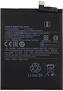 GZXQBHBATT Generic Ersatz Akku Kompatibel mit BM53 Mi 10T M2007J3SY 10T Pro M2007J3SG M2007J3SY M2007J3SP M2007J3SI M2007J17C 1ICP6/65/84 Series 3.87V,4900mAh/18.9Wh