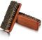 Amabro 2PCS Horsehair Brushes, Leather Polish Brush Suede Buffing Shoe Cleaning Brushes Horse Hair Bristles Brush Wood Handle for Boots Shoes Car Seats Sofas Bags Sneakers