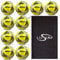 10 x Mitre Calcio Training Footballs with Bag | Calcio 24 | Yellow | Size 3