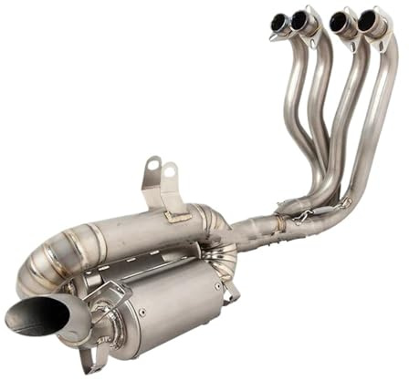 Motorcycle Silencer Exhaust Pipe Pour KOVE 450RR 450 RR 2023 Silencieux d'échappement complet en alliage de titane modifié, avec lien avant et central,