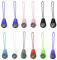MisFun 12 Stück Mini Überleben Kompass, Multi-Farbe Kompass Kinder, Kompass Outdoor, Kompass Survival Lanyard, Kompass Anhänger, Mini Kompass, Kompass, für Wandern, Camping und Tourismus