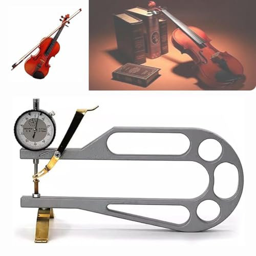 HLGKBY Strumenti per liuteria 0-10mm per Violino, indicatore quadrante Spessore Violino, Calibro Antiurto per Test indicatore quadrante, profondità Gola 12/310 mm e precisione 0,01 mm, Strumento