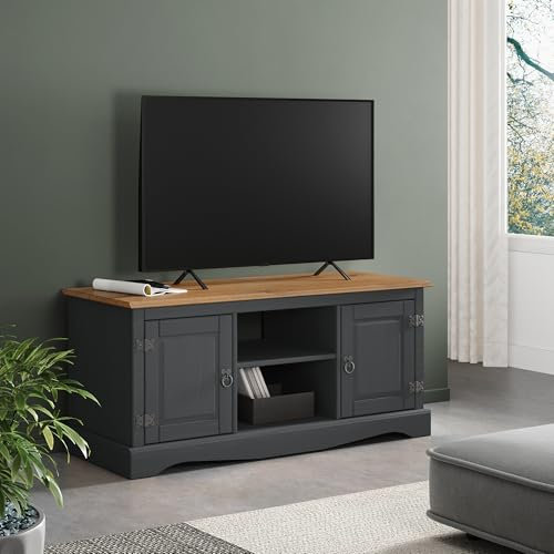 Corona Charcoal 2 Door Media TV Unit