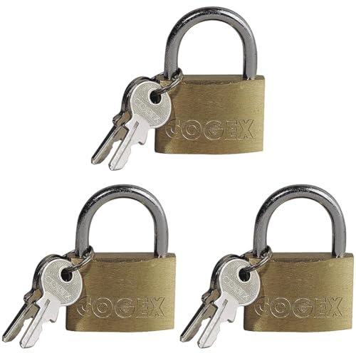 Cogex 080407 Cadenas 40 mm avec 2 clés (Lot de 3)