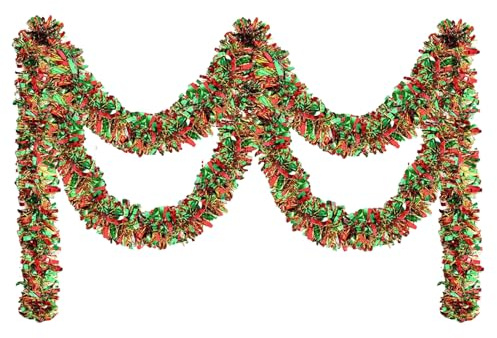 Doiyislem Ghirlanda Decorativa Di Filo Metallico Per Il Natale - Decorazione Scintillante Da 2 Metri - Ghirlanda Per L Albero Di Natale - Per Autunno Festa Del Ringraziamento Compleanno Feste