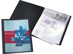 Leitz 177474 Sichtbuch Panorama Intense, 40 Hüllen, PP, schwarz