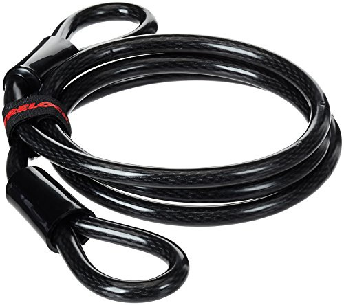 TRELOCK 270096 Bike Accessory Cable Trelock 2 Lazos 180cm 12mm Black for Cyclists, Ideal for Smooth Riding and Bike upkeep, 180cm, 12mm, Black