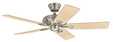 Deckenventilator Savoy 132 cm Nickel gebürstet mit Zugkette