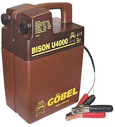 Göbel Weidezaungerät Batteriegerät Bison U 4000 bis 18km Zaunlänge 1,30J 9V 12V ohne Batterie