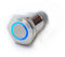 edi-tronic Vandalismus Schalter Druckschalter Öffner/Schließer Ø 16mm beleuchtet blau LED IP65