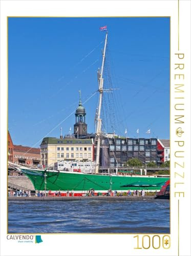 CALVENDO Puzzle Hamburg Hafen | 1000 Teile Lege-Größe 48 x 64 cm Foto-Puzzle für glückliche Stunden