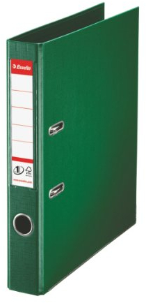 Esselte DIN A4 Ordner, Grün, 52 mm Rückenbreite, Kunststoff, 10er-Pack, 811460