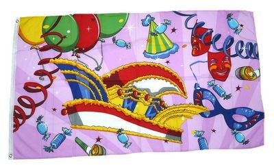 Fahne/Flagge Fasching Karneval Kappe 90 x 150 cm