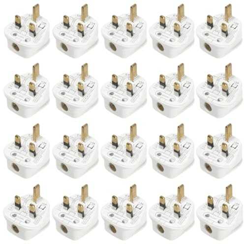 Box of 20 x 13A Plug Tops to BS1363 / Kite Marked