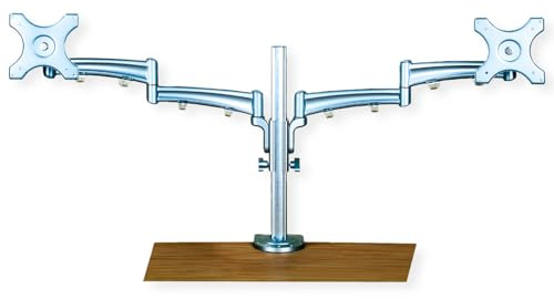 VALUE LCD-Doppelarm Tisch-Trägerstange, 4 Gelenke, separat höhenverstellbar