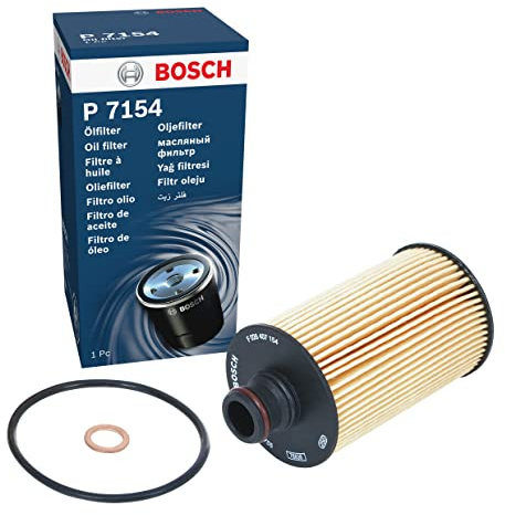 Bosch P7154 Car Oil Filter - Replacement Filter | Separates Soot and Metal Particles from Engine Oil - Provides Reliable Engine Lubrication