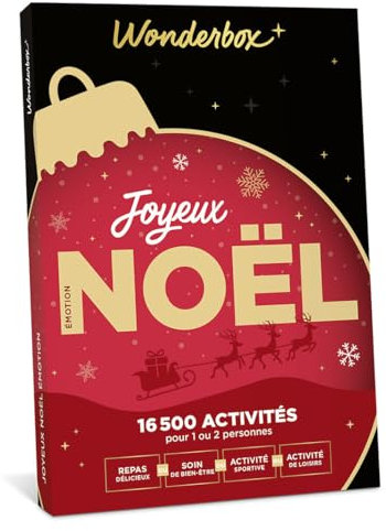 Wonderbox - Joyeux Noël Émotion - Coffret Cadeau - Idée Cadeau Multi Activités