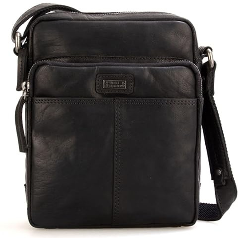 Spikes & Sparrow Leather Cross Body - Vermont - Black