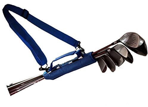FINGER TEN Golfbag Mini Carrybag Tragebag Leichte Wert 1 Stück Saphir Golftasche für Herren Damen Kinder Golfschläger Umhängetasche