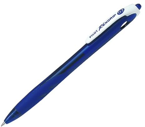 Rexgrip Begreen Retractable Ballpoint Pen - Blue - 0.7mm Tip - Pilot